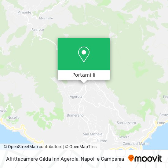 Mappa Affittacamere Gilda Inn Agerola