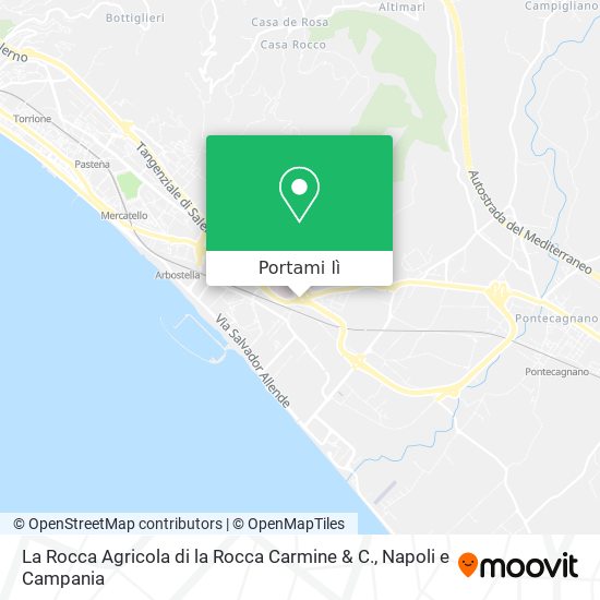 Mappa La Rocca Agricola di la Rocca Carmine & C.