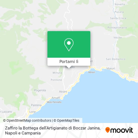 Mappa Zaffiro la Bottega dell'Artigianato di Boczar Janina