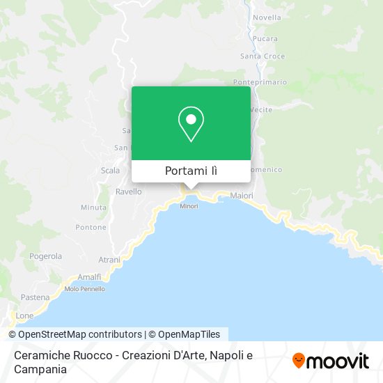 Mappa Ceramiche Ruocco - Creazioni D'Arte