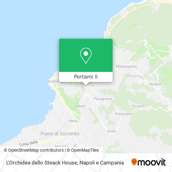Mappa L'Orchidea dello Steack House