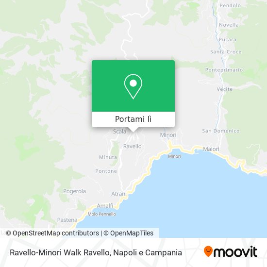Mappa Ravello-Minori Walk Ravello