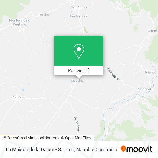 Mappa La Maison de la Danse - Salerno