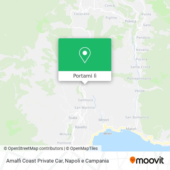 Mappa Amalfi Coast Private Car
