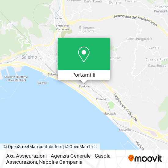 Mappa Axa Assicurazioni - Agenzia Generale - Casola Assicurazioni