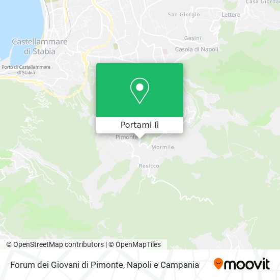 Mappa Forum dei Giovani di Pimonte