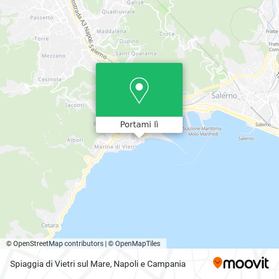 Mappa Spiaggia di Vietri sul Mare
