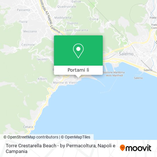 Mappa Torre Crestarella Beach - by Permacoltura
