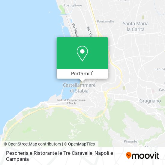 Mappa Pescheria e Ristorante le Tre Caravelle