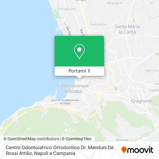 Mappa Centro Odontoiatrico Ortodontico Dr. Menduni Dè Rossi Attilio