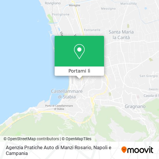 Mappa Agenzia Pratiche Auto di Manzi Rosario