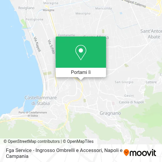 Mappa Fga Service - Ingrosso Ombrelli e Accessori