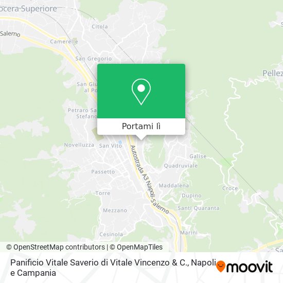 Mappa Panificio Vitale Saverio di Vitale Vincenzo & C.