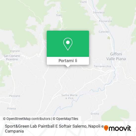 Mappa Sport&Green Lab Paintball E Softair Salerno