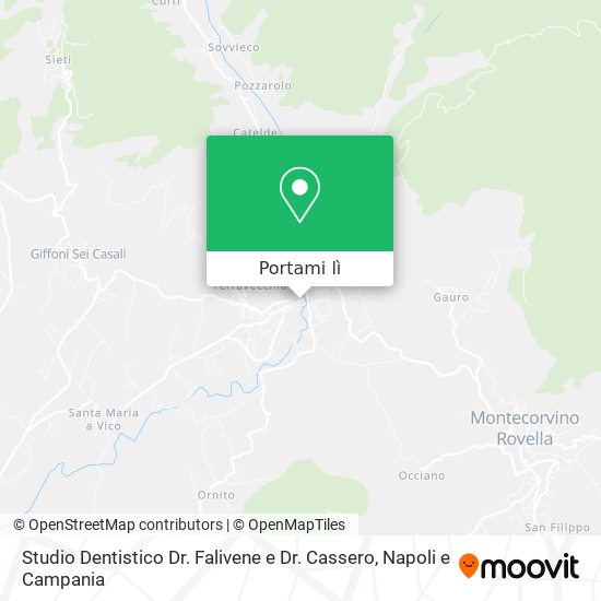 Mappa Studio Dentistico Dr. Falivene e Dr. Cassero