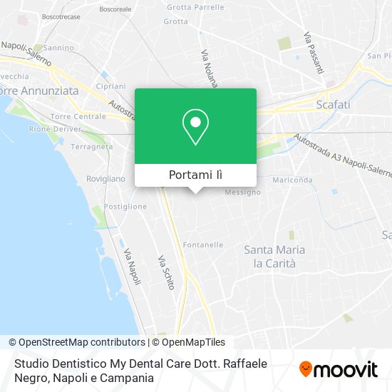 Mappa Studio Dentistico My Dental Care Dott. Raffaele Negro
