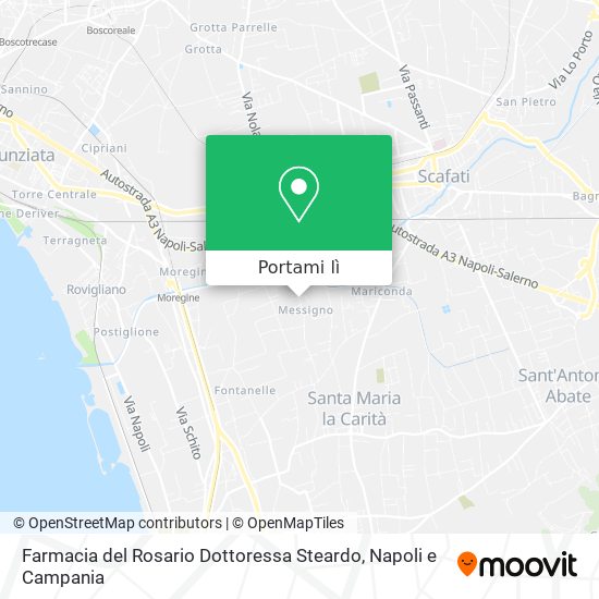 Mappa Farmacia del Rosario Dottoressa Steardo