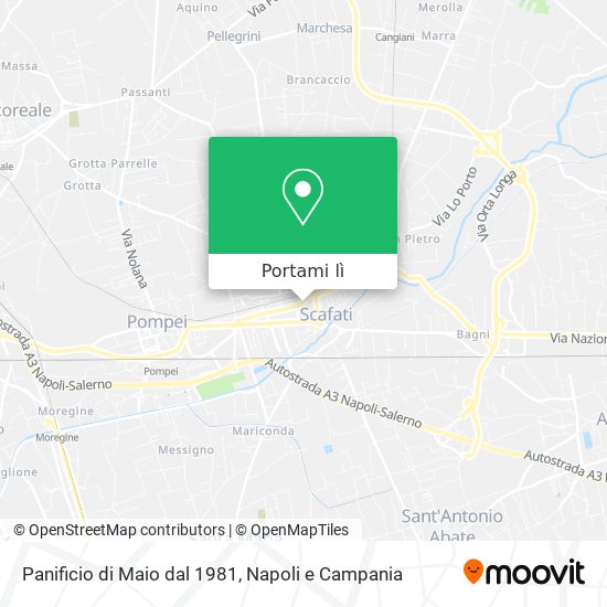 Mappa Panificio di Maio dal 1981