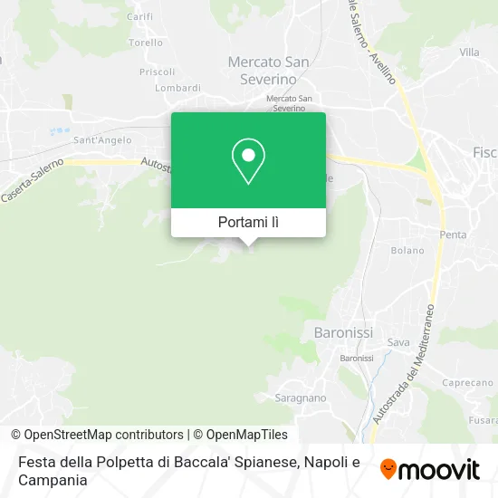 Mappa Festa della Polpetta di Baccala' Spianese