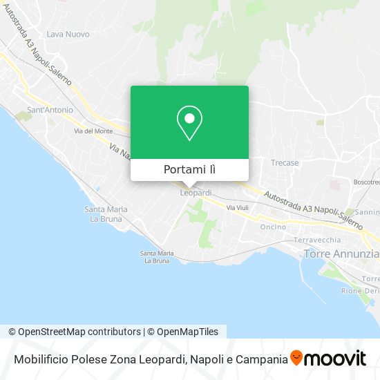 Mappa Mobilificio Polese Zona Leopardi