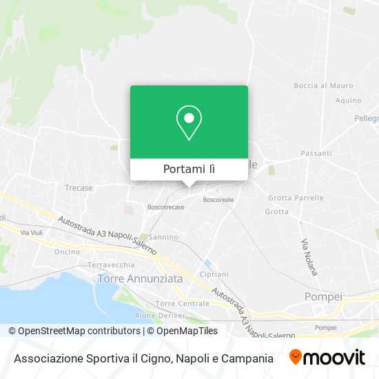 Mappa Associazione Sportiva il Cigno