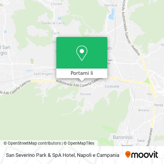Mappa San Severino Park & SpA Hotel