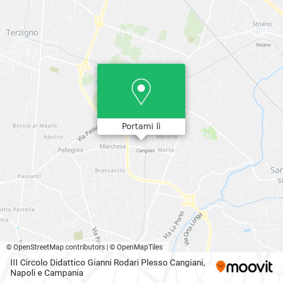 Mappa III Circolo Didattico Gianni Rodari Plesso Cangiani