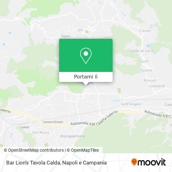 Mappa Bar Lion's Tavola Calda