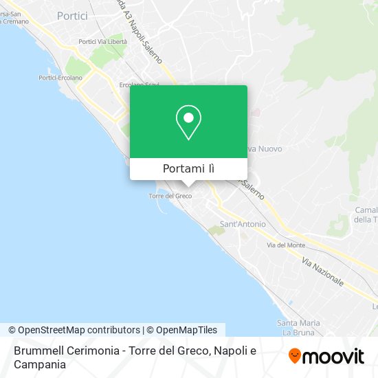 Mappa Brummell Cerimonia - Torre del Greco