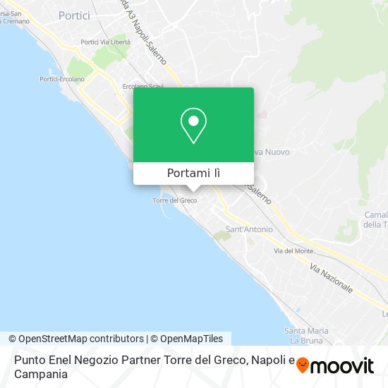 Mappa Punto Enel Negozio Partner Torre del Greco