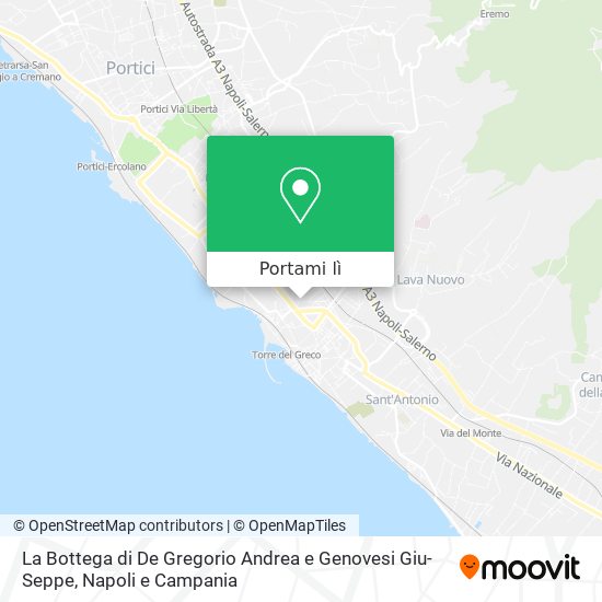 Mappa La Bottega di De Gregorio Andrea e Genovesi Giu-Seppe