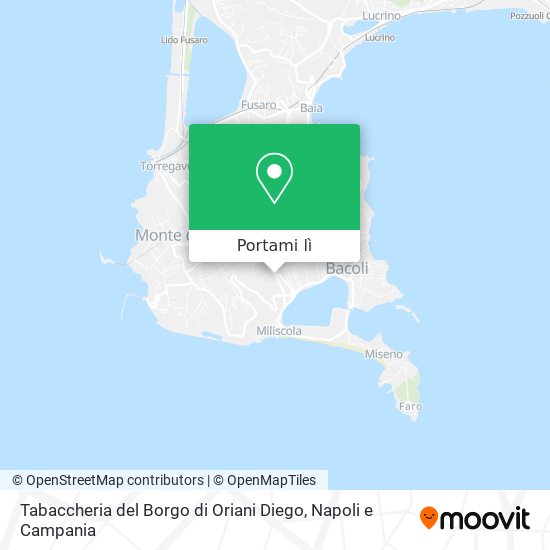 Mappa Tabaccheria del Borgo di Oriani Diego