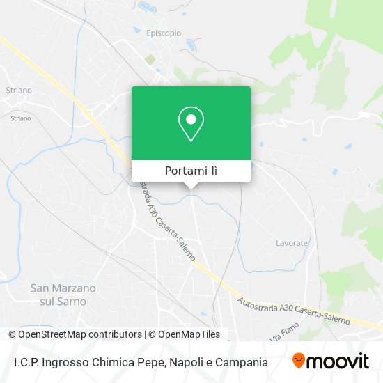 Mappa I.C.P. Ingrosso Chimica Pepe