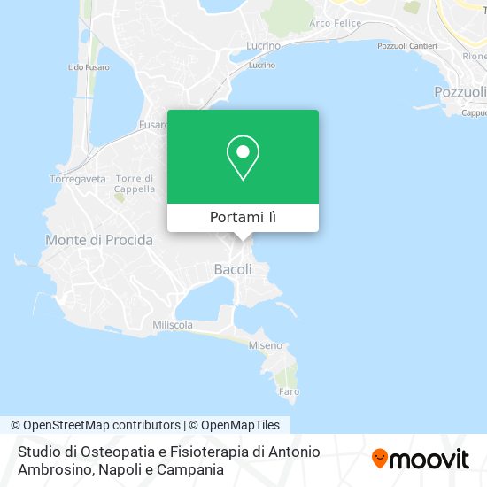 Mappa Studio di Osteopatia e Fisioterapia di Antonio Ambrosino