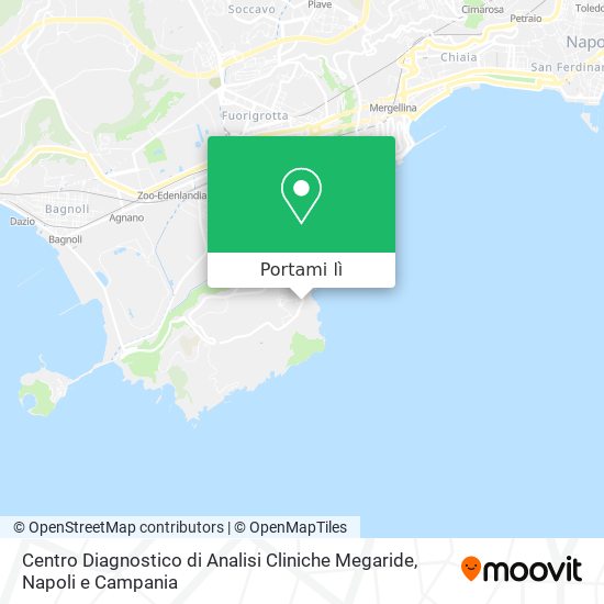 Mappa Centro Diagnostico di Analisi Cliniche Megaride