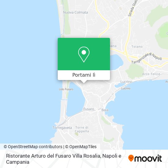 Mappa Ristorante Arturo del Fusaro Villa Rosalia