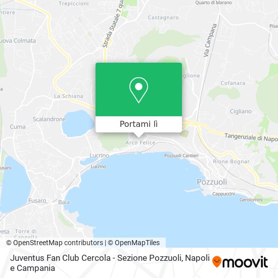 Mappa Juventus Fan Club Cercola - Sezione Pozzuoli