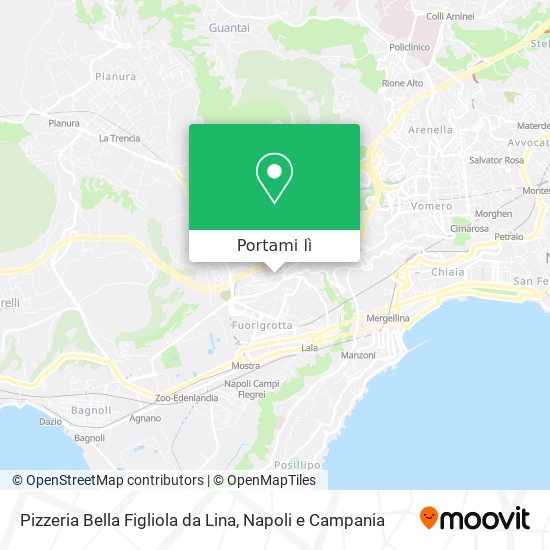 Mappa Pizzeria Bella Figliola da Lina