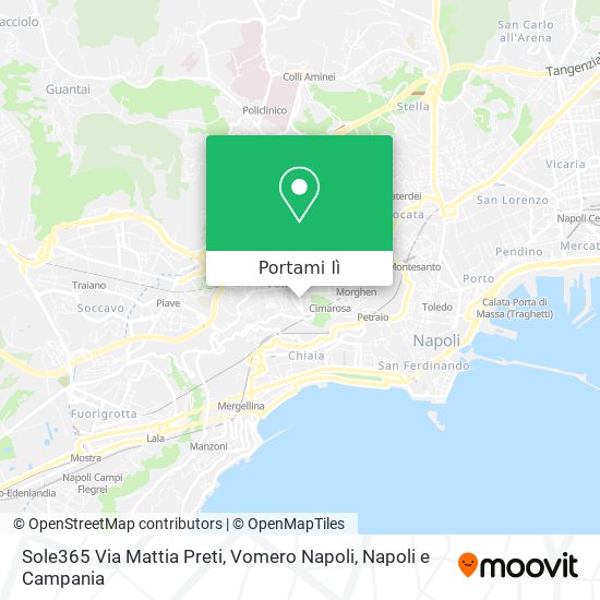 Mappa Sole365 Via Mattia Preti, Vomero Napoli