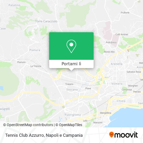 Mappa Tennis Club Azzurro