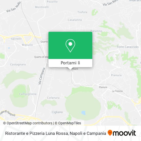 Mappa Ristorante e Pizzeria Luna Rossa