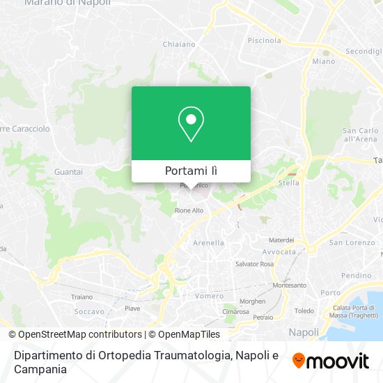 Mappa Dipartimento di Ortopedia Traumatologia