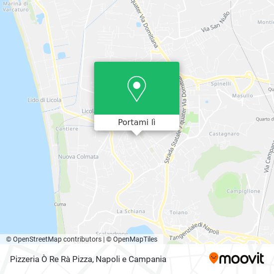 Mappa Pizzeria Ò Re Rà Pizza