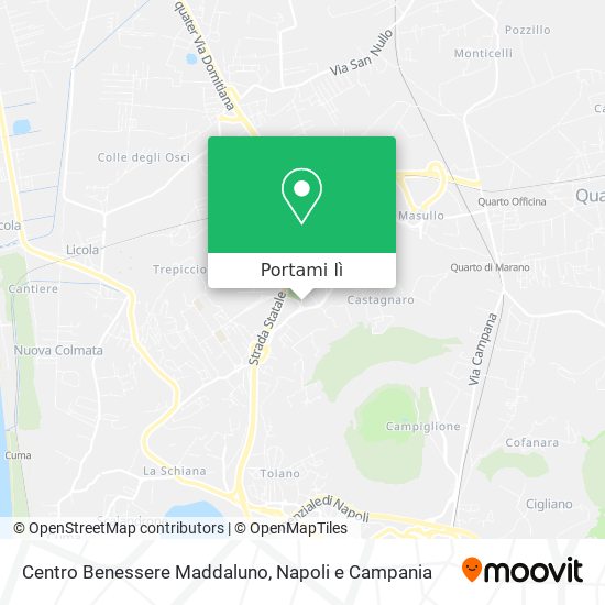Mappa Centro Benessere Maddaluno