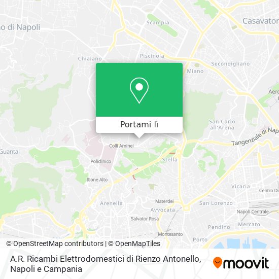 Mappa A.R. Ricambi Elettrodomestici di Rienzo Antonello