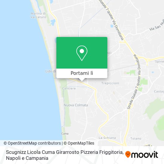 Mappa Scugnizz Licola Cuma Girarrosto Pizzeria Friggitoria