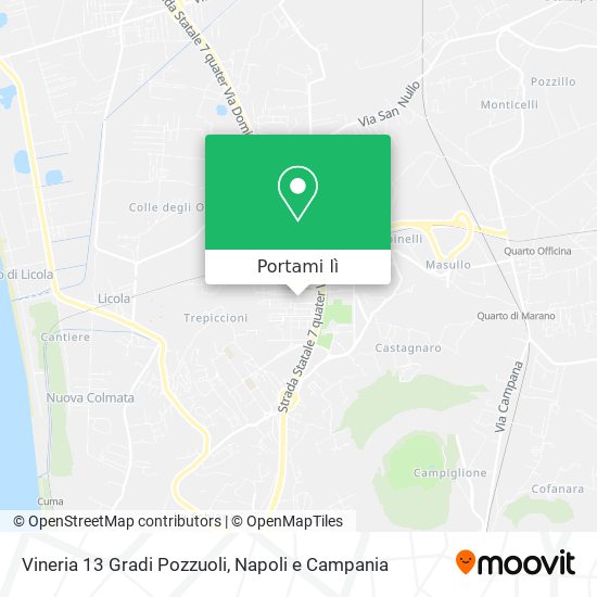 Mappa Vineria 13 Gradi Pozzuoli
