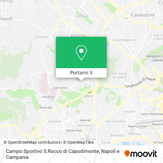 Mappa Campo Sportivo S.Rocco di Capodimonte
