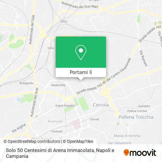 Mappa Solo 50 Centesimi di Arena Immacolata