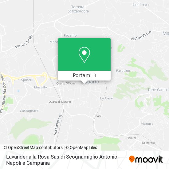 Mappa Lavanderia la Rosa Sas di Scognamiglio Antonio